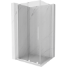 Mexen Velar L cabină de duș glisantă 100 x 85 cm, transparentă, albă - 871-100-085-03-20
