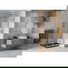 Mexen Rio négyzet alakú zuhanykabin 90 x 90 cm, Átlátszó, Króm + zuhanytálca Flat, Fekete - 860-090-090-01-00-4070