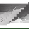 Mexen Velar L cabină de duș glisantă 120 x 75 cm, transparentă, albă - 871-120-075-03-20