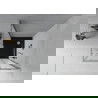Mexen Rio cabină de duș pătrată 90 x 90 cm, Înghețat, Crom + cadă de duș Flat, Neagră - 860-090-090-01-30-4070