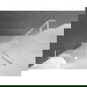 Mexen Velar L cabină de duș glisantă 120 x 90 cm, cu geam mat, albă - 871-120-090-33-20
