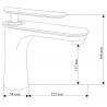 Mexen Trinity baterie pentru chiuvetă, Crom - 72600-00