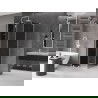 Mexen Velar L cabină de duș culisantă 120 x 120 cm, grafit, albă - 871-120-120-43-20