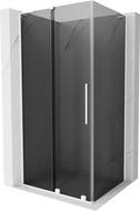 Cabină de duș glisantă Mexen Velar L 100 x 70 cm, grafit, alb - 871-100-070-43-20
