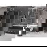 Cabină de duș glisantă Mexen Velar L 100 x 70 cm, grafit, alb - 871-100-070-43-20
