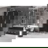 Mexen Velar L cabină de duș glisantă 90 x 100 cm, grafit, alb - 871-090-100-43-20