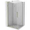 Mexen Velar L cabină de duș glisantă 120 x 80 cm, transparent, aurie - 871-120-080-03-50