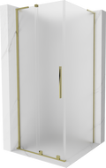 Mexen Velar L cabină de duș glisantă 100 x 100 cm, mat, aurie - 871-100-100-33-50
