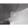 Mexen Velar L cabină de duș glisantă 110 x 110 cm, mat, auriu - 871-110-110-33-50