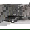 Cabină de duș glisantă Mexen Velar L 100 x 110 cm, înghețat, auriu - 871-100-110-33-50