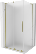 Mexen Velar L cabină de duș glisantă 90 x 80 cm, înghețat, auriu - 871-090-080-33-50