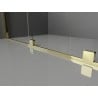 Mexen Velar L cabină de duș glisantă 110 x 70 cm, sticlă mată, auriu - 871-110-070-33-50