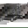 Mexen Velar L cabină de duș glisantă 120 x 120 cm, grafit, auriu - 871-120-120-43-50
