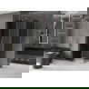 Mexen Velar L cabină de duș glisantă 100 x 75 cm, grafit, auriu - 871-100-075-43-50