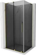 Cabină de duș glisantă Mexen Velar L 100 x 120 cm, grafit, auriu - 871-100-120-43-50