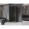 Cabină de duș glisantă Mexen Velar L, 100 x 85 cm, grafit, auriu - 871-100-085-43-50