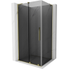 Mexen Velar L cabină de duș glisantă 120 x 85 cm, grafit, auriu - 871-120-085-43-50