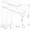 Mexen Mino R45 set cadă, negru - 72403R45-70