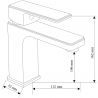 Mexen Mino R72 set cadă, Neagră - 72403R72-70