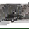 Mexen Velar L cabină de duș glisantă 90 x 100 cm, transparentă, auriu periata - 871-090-100-03-55