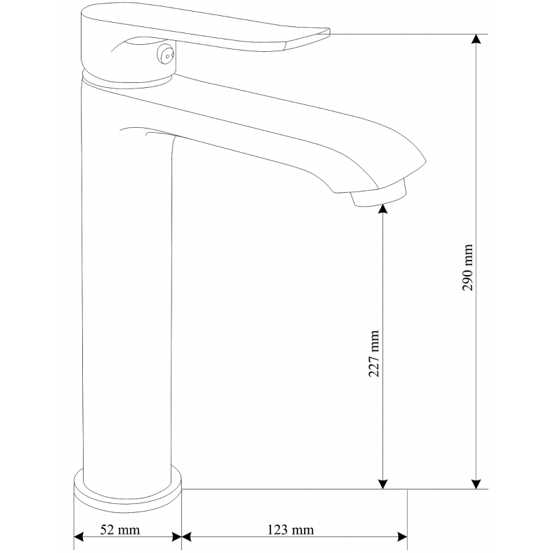 Mexen Pecos Set cadă R75, crom - 72713R75-00