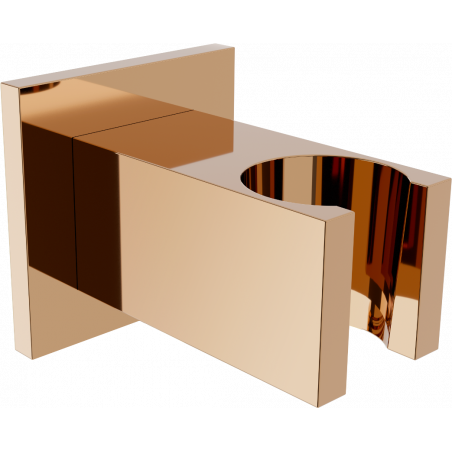 Mexen Cube suport de duș, aur roz - 79350-60