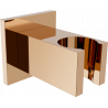 Mexen Cube suport de duș, aur roz - 79350-60