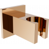 Mexen Cube suport de duș, Roz-auriu - 79350-60