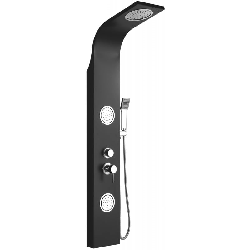 Mexen Gros zuhanypanel, fekete - 7619-03-70