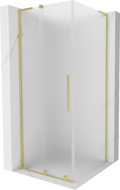 Mexen Velar L cabină de duș glisantă 90 x 90 cm, satinat, auriu periat - 871-090-090-33-55