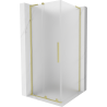 Cabină de duș culisantă Mexen Velar L 120 x 120 cm, mat, auriu periat - 871-120-120-33-55