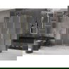 Mexen Velar L cabină de duș glisantă 100 x 75 cm, sablat, auriu periat - 871-100-075-33-55