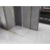 Mexen Velar L cabina de duș culisantă 100 x 120 cm, înghețat, auriu periat - 871-100-120-33-55