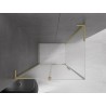 Mexen Velar L cabina de duș culisantă 100 x 120 cm, înghețat, auriu periat - 871-100-120-33-55