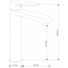Mexen Pecos DF05 set cadă, Neagră - 72713DF05-70