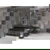 Mexen Velar L cabină de duș glisantă 120 x 100 cm, înghețată, aur periat - 871-120-100-33-55