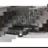 Mexen Velar L cabină de duș culisantă 100 x 100 cm, grafit, auriu periat - 871-100-100-43-55