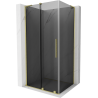 Cabină de duș glisantă Mexen Velar L 120 x 70 cm, grafit, auriu periat - 871-120-070-43-55