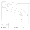 Mexen Pecos R05 set cadă, Crom - 72703R05-00