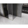 Cabină de duș glisantă Mexen Velar L 120 x 70 cm, grafit, auriu periat - 871-120-070-43-55