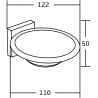 Mexen Rufo suport săpun, crom - 7050939-00