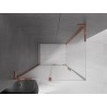 Mexen Velar L cabina de duș glisantă 100 x 75 cm, mat, aur roz - 871-100-075-33-60