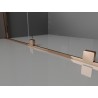 Mexen Velar L cabina de duș glisantă 100 x 75 cm, mat, aur roz - 871-100-075-33-60
