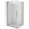 Mexen Velar L cabină de duș glisantă 100 x 110 cm, înghețat, aur roz - 871-100-110-33-60