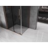 Mexen Velar L 110 x 85 cm-es tolóajtós zuhanykabin, grafit, rózsaarany - 871-110-085-43-60