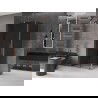 Mexen Velar L cabină de duș glisantă 120 x 110 cm, grafit, aur roz - 871-120-110-43-60