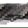 Mexen Velar L cabină de duș glisantă 120 x 110 cm, grafit, aur roz - 871-120-110-43-60