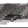 Cabină de duș glisantă Mexen Velar L 100 x 100 cm, transparent, cupru periat - 871-100-100-03-65