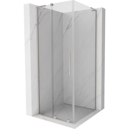 Mexen Velar L cabină de duș glisantă 90 x 90 cm, transparent, nichel periat - 871-090-090-03-97