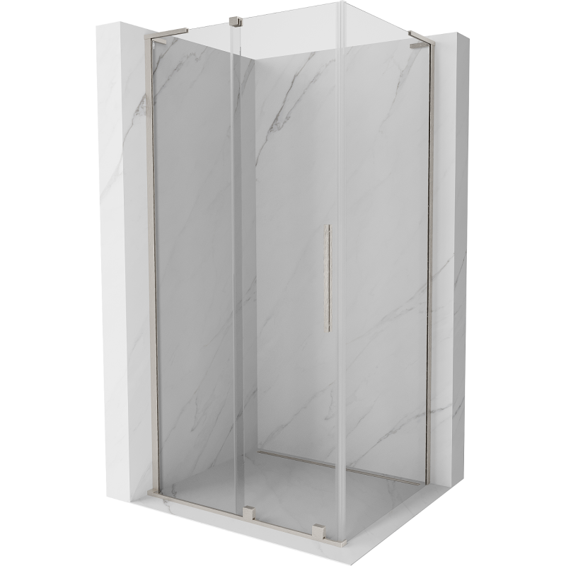 Mexen Velar L cabină de duș glisantă 90 x 110 cm, transparent, nichel periat - 871-090-110-03-97